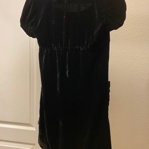 Black velvet dress